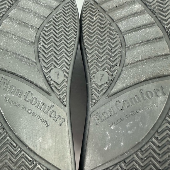 Finn Comfort Shoes Mens 7 Womens 9 Oxford Lace Up Black Leather Comfort Unisex - Picture 11 of 11